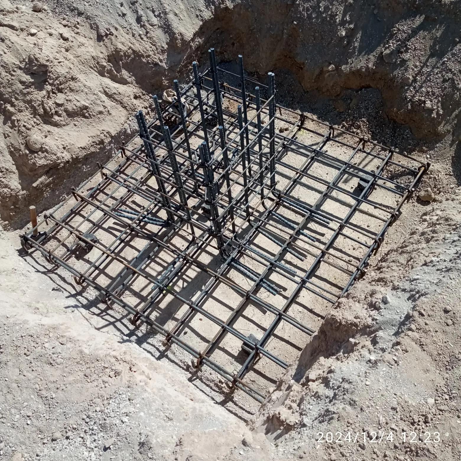 Deep foundation rebar