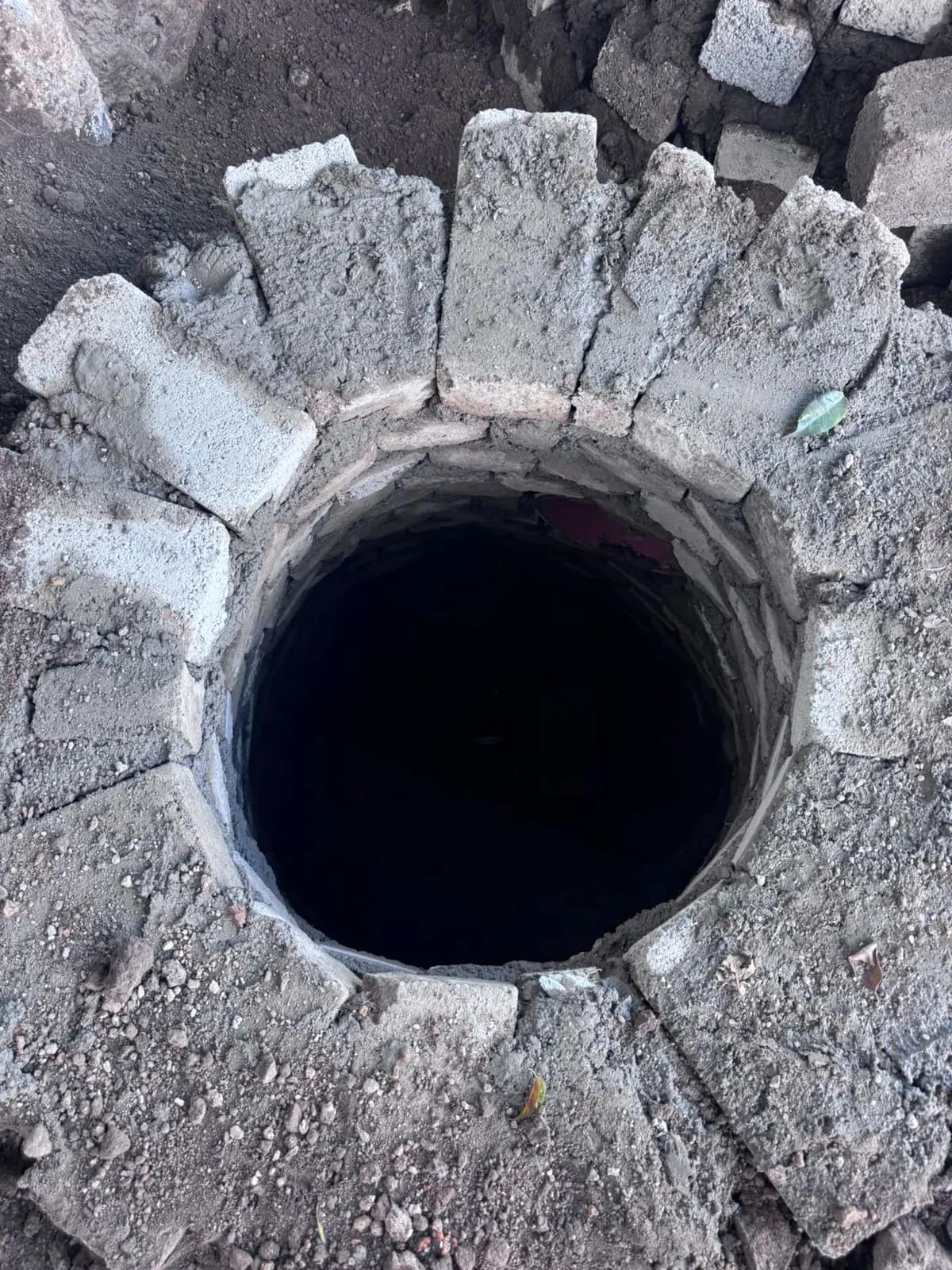 Pozo de visita terminado