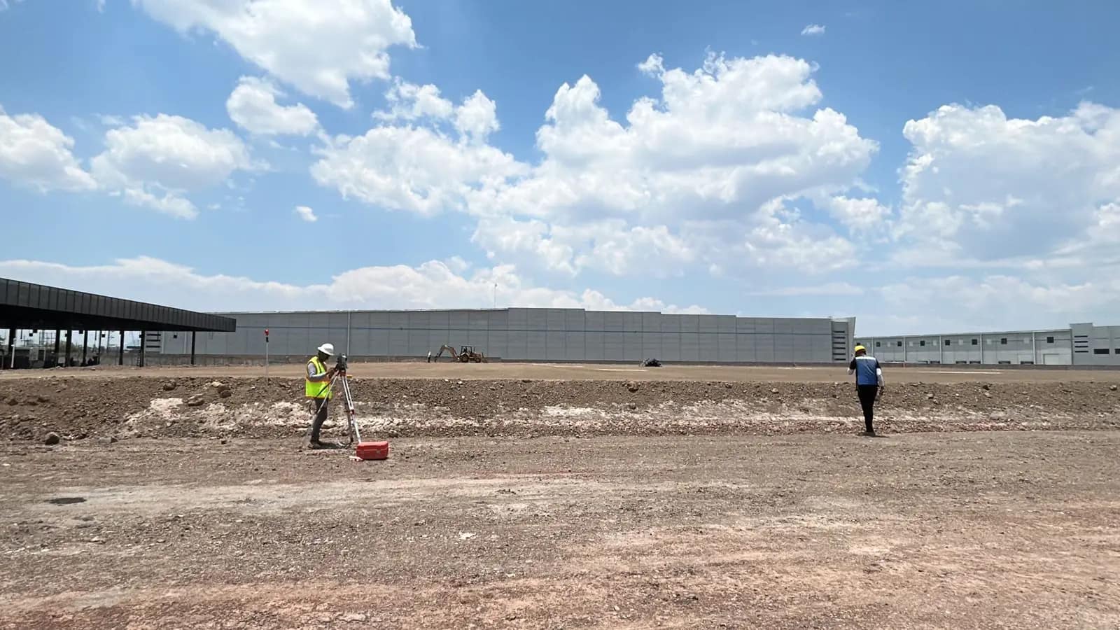 Stripped site in an industrial park