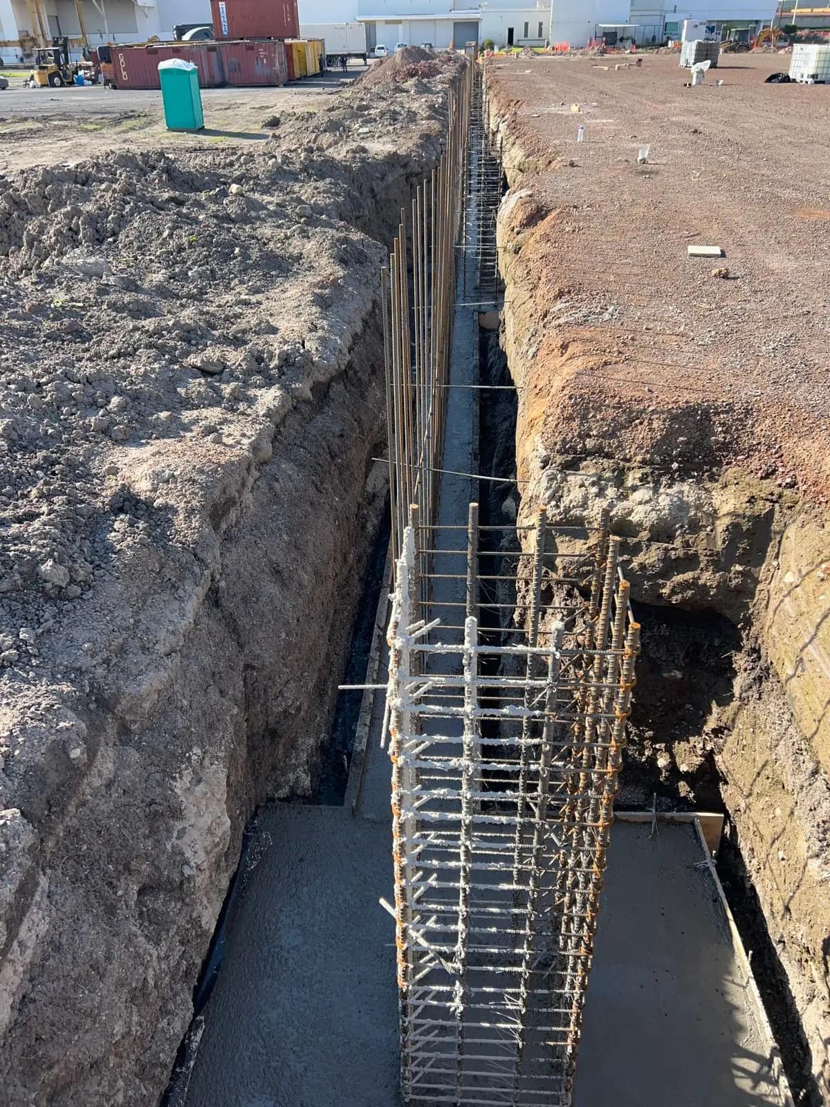 Rebar for a cistern wall